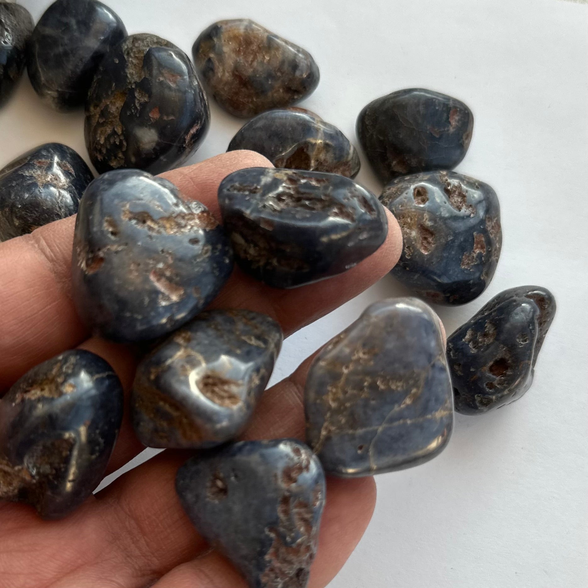 Sapphire Tumbled Stone-1pc Sapphire Tumbled Stone-1pc